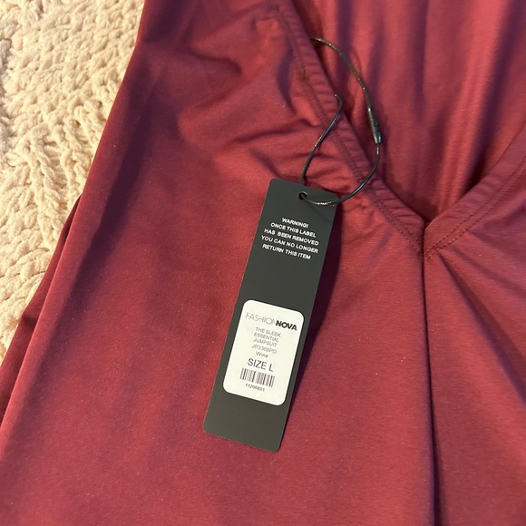 Cardi B Deep Red Jumpsuits Collection Bundle 🆕 - Picture 11 of 16